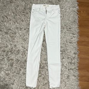 White garage jeans